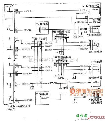 本田中的雅阁2003年款车型发动机电路图  第2张