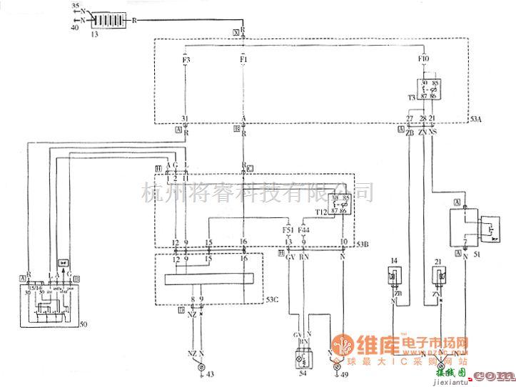 菲亚特中的派力奥喇叭－点烟器电路图  第1张