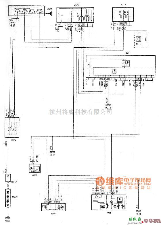 东风雪铁龙中的神龙毕加索取暖通风电路图  第1张