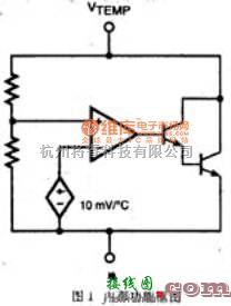 温度传感电路中的AS300两端集成温度传感器电路图  第1张