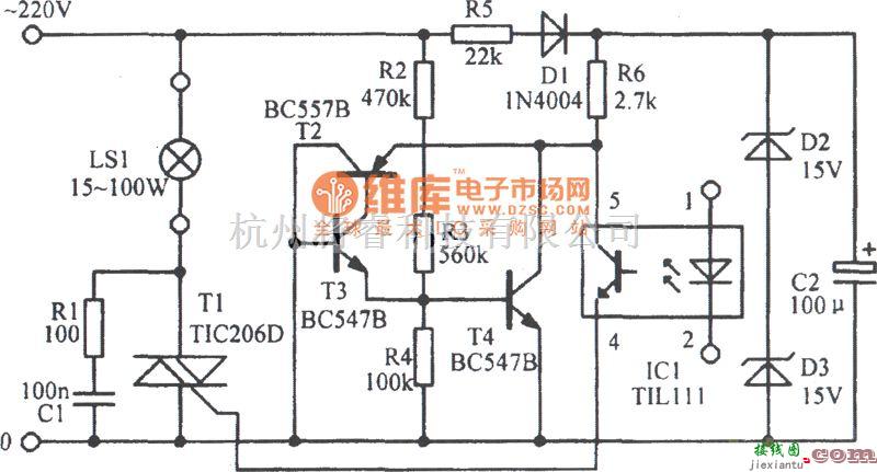 模拟电路中的LED信号放大电路图  第1张