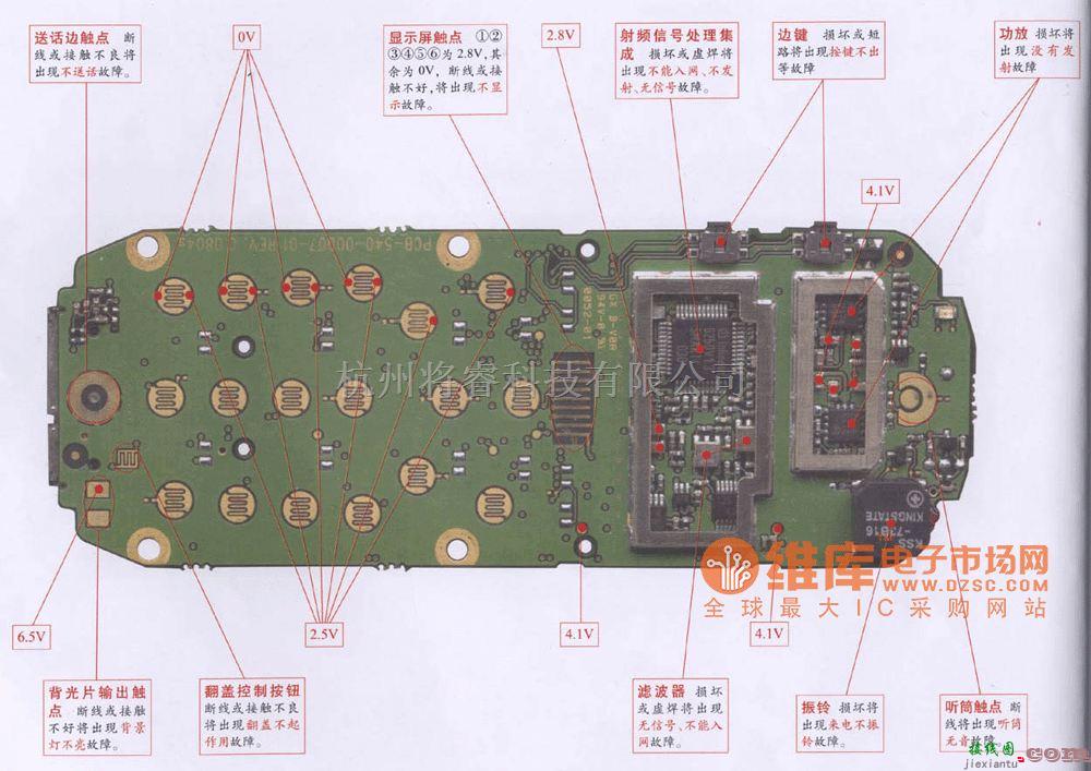 手机维修中的东信EL610手机维修电路图  第1张