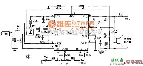 温控电路中的S9803的典型应用电路图  第1张