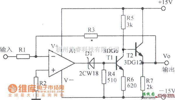 模拟电路中的能够扩展频带宽度的放大电路图  第1张