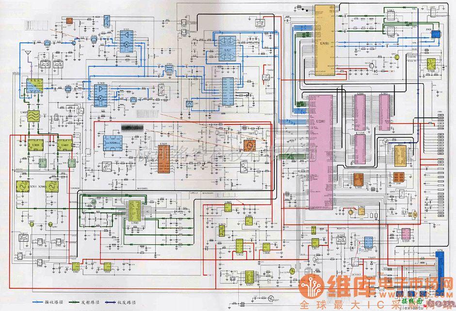 手机维修中的三星SGH-2400型手机整机电路原理图  第1张