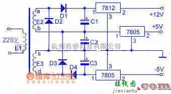 稳压电源中的一种特殊的电源电路图  第1张