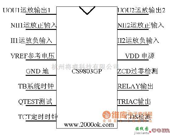 温控电路中的CS9803GP　热释电红外控制电路图  第1张