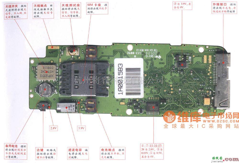 手机维修中的康佳5218手机维修电路图  第2张