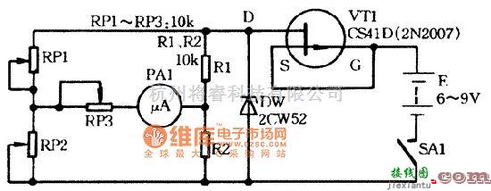 特种集成传感器中的弹性应变传感器制作的家用电子秤电路图  第1张