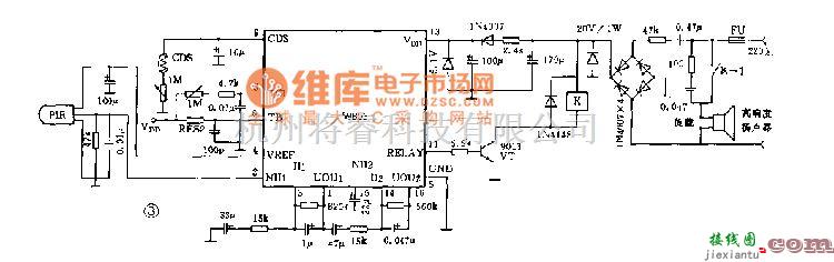 温控电路中的S9803驱动晶闸管电路图  第1张