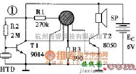 开关电路中的声控四声娃娃的电原理电路图  第1张