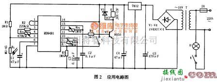 温度传感电路中的多普勒效应传感器RD9481应用电路图  第1张