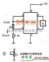 磁场、电场传感器中的Pt100厚模铂电阻接口电路图  第1张