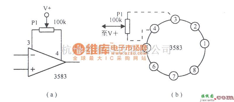 运算放大电路中的高压大电流运算放大电路3583电路图  第1张