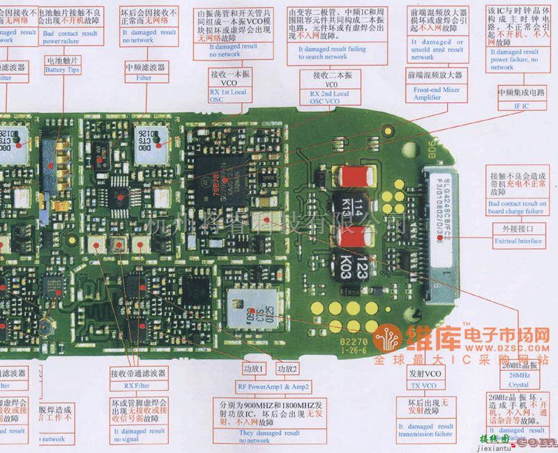 手机维修中的摩托罗拉V66维修电路图  第2张