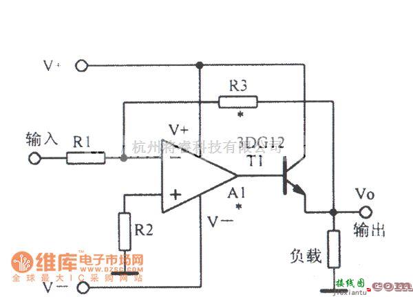 模拟电路中的单极性输出时的电流扩展电路图  第1张