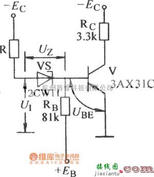 数字电路中的具有前级门电阻的门限非门电路图  第1张