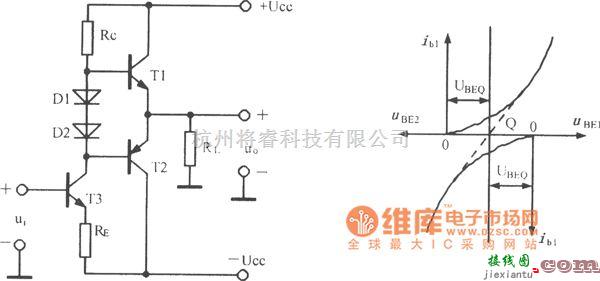 模拟电路中的甲乙类互补对称电路图  第1张