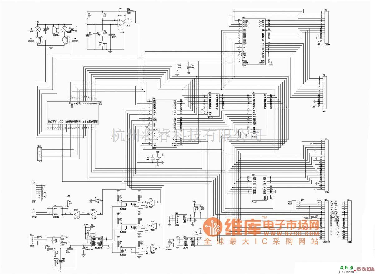 遥控电路（综合)中的智能压力测控电路图  第1张