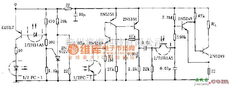 红外线热释遥控中的红外遥控监测电路原理图  第1张