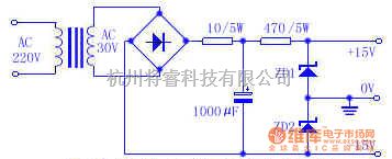 电源电路中的双极性电源电路图  第1张