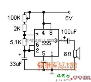 自动控制中的简易催眠器工作原理电路图  第1张