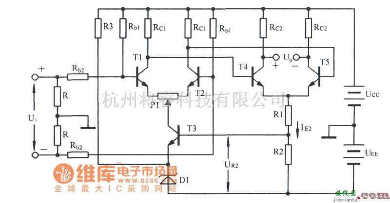 模拟电路中的两级差动放大电路图  第1张