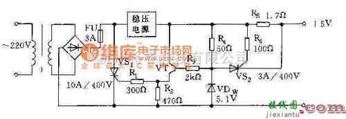 稳压电源中的稳压电源的过压过流保护电路图  第1张