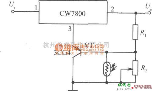 电源电路中的CW7800构成的光控集成稳压电源电路图之一  第1张