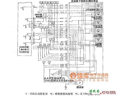 本田中的本田雅阁2003年款车型发动机电路图  第5张