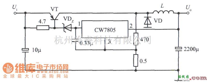 稳压电源中的开关式集成稳压电源电路图  第1张