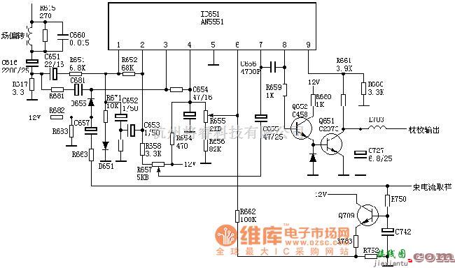 电视电源中的彩电枕校电路图四  第1张