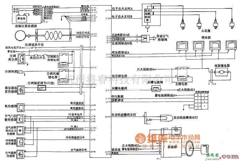 德尔福电控系统电路图  第1张