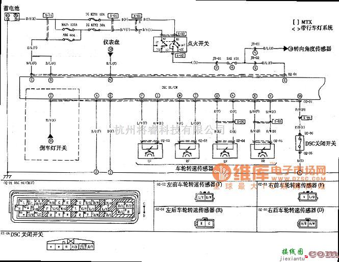 宝马中的M6轿车DSC系统电路图  第2张