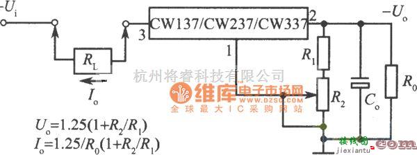 恒流源中的CW137组成的可调恒流源电路图  第1张