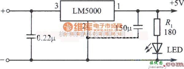 稳压电源中的LM5000集成稳压器构成的3A稳压电源电路（给TTL集成电路供电）电路图  第1张