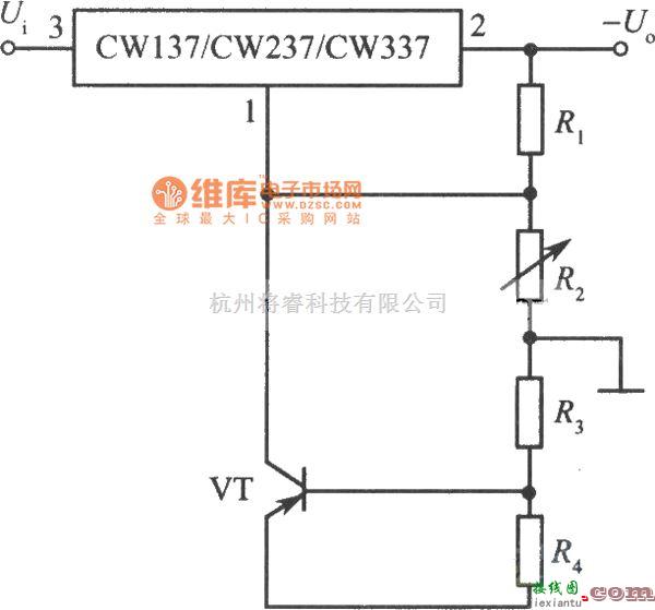 稳压电源中的CW137组成的高稳定度集成稳压电源之三电路图  第1张