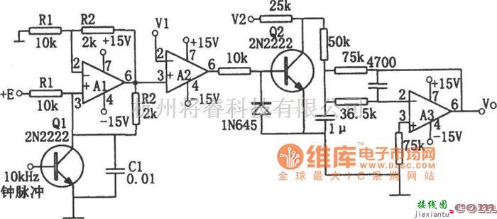 运算放大电路中的LM101A、HA2-2520乘法电路图  第1张