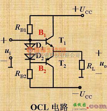 仪表放大器中的甲乙类放大互补对称电路图  第2张