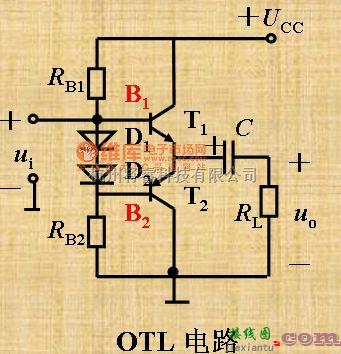 仪表放大器中的甲乙类放大互补对称电路图  第1张