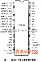 数字万用表电路中的多功能数字万用表集成电路TC821电路图  第1张