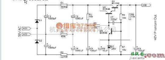 模拟电路中的话筒电源供电最好采用电子滤波电路图  第1张