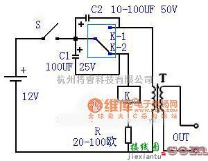 继电器控制中的继电器逆变电路图  第1张