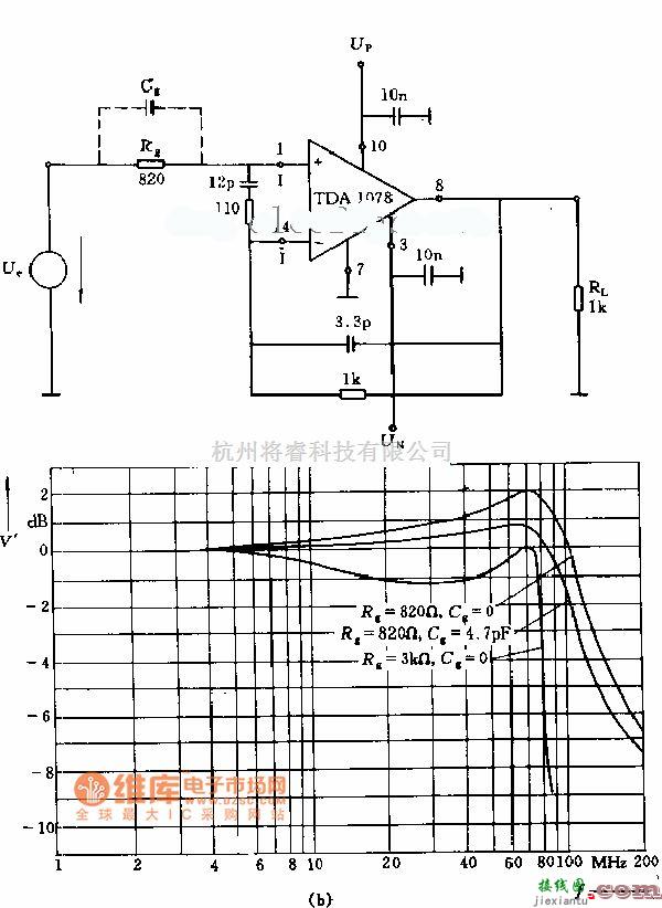 滤波器中的宽带电压跟随器电路图  第1张