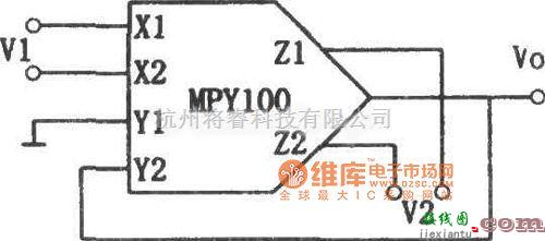 运算放大电路中的MPY100除法电路图  第1张