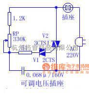 滤波器中的可调电压插座电路图  第1张