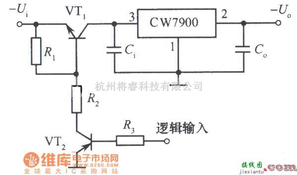 稳压电源中的遥控关断式集成稳压电源电路图  第1张