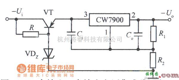 稳压电源中的高输入一高输出电压集成稳压电源电路之三电路图  第1张