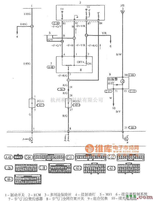 长丰汽车中的猎豹越野车自动变速器电路图  第2张