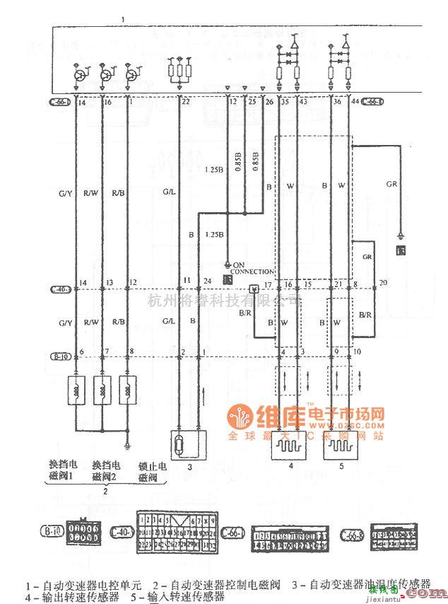 长丰汽车中的猎豹越野车自动变速器电路图  第6张